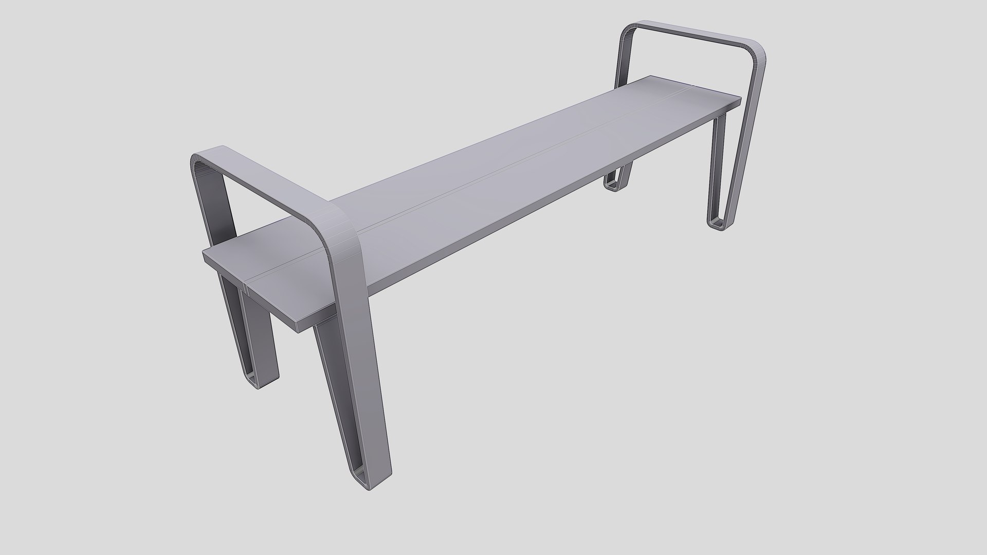 3D Model Bench 4 With PBR 4K 8K - TurboSquid 1843408