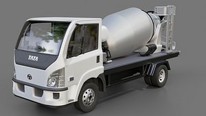 3D Tata Ultra 714 Concrete Truck