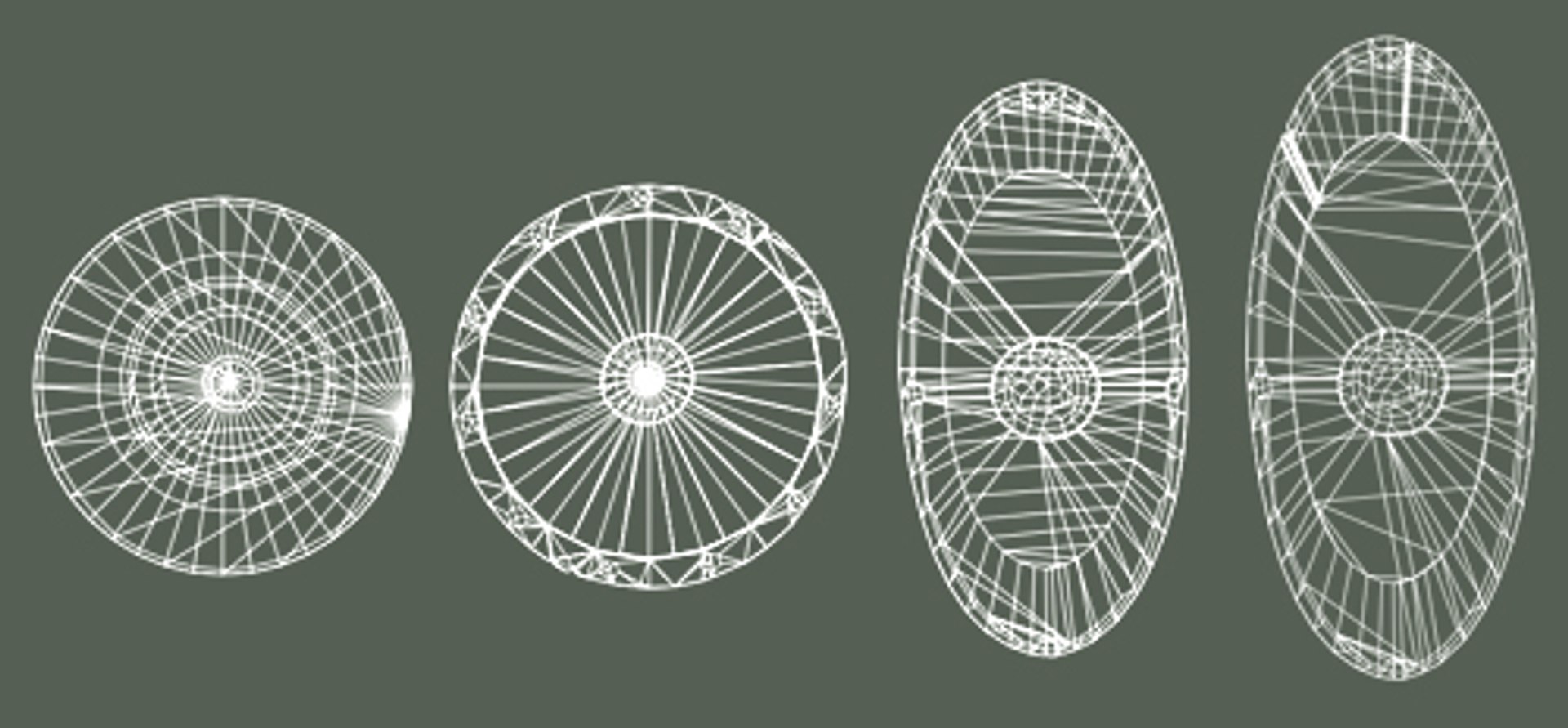 3d Viking Shields