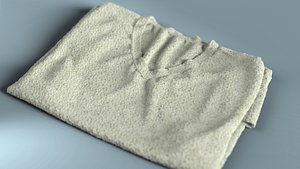 3D Folded T-shirt model