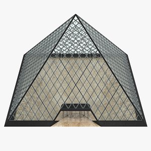 glass pyramid 3D