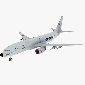 3d model poseidon p8a aircraft