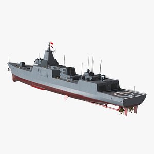 Type-055s Naval Destroyer Ship