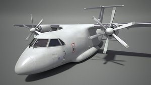 il-112 aircraft 3d model