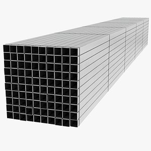 Steel Pipes 3D model