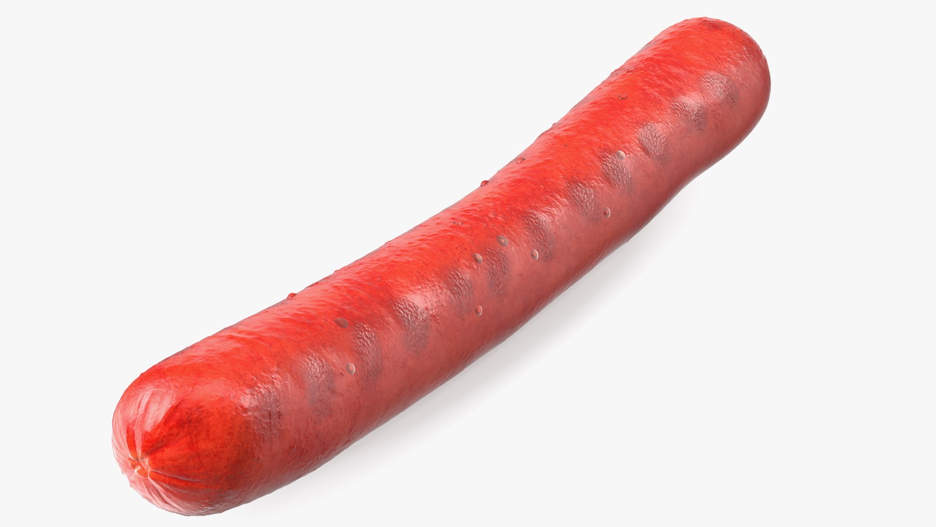 Fried Sausage 3D model preview
