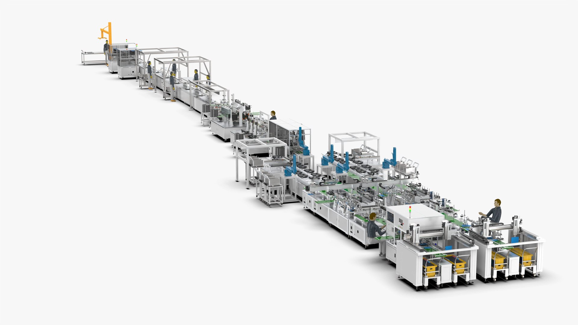 Automatic Soft Pack Battery Production Line 3D Model - TurboSquid 2239616