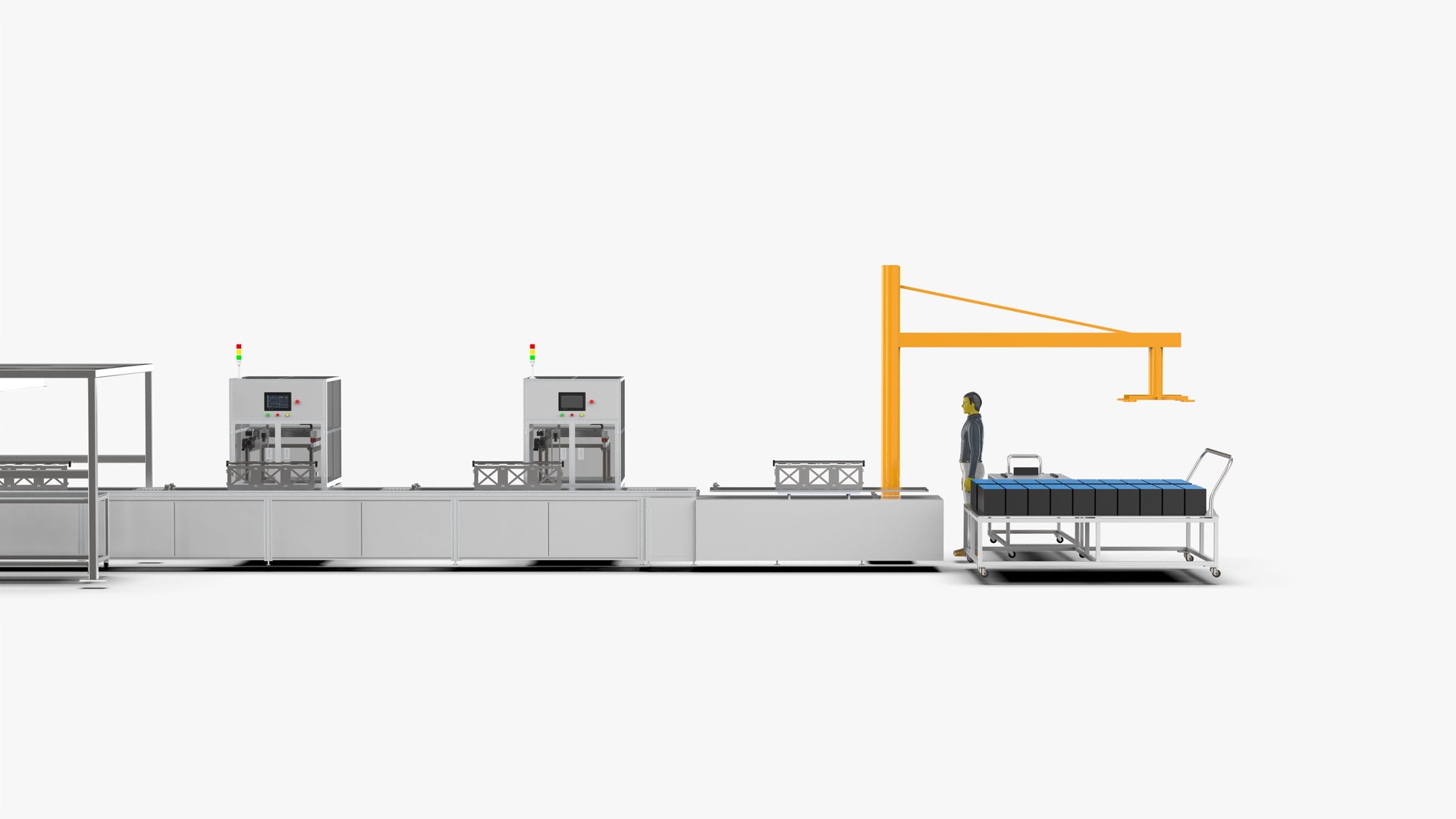 Automatic Soft Pack Battery Production Line 3D Model - TurboSquid 2239616