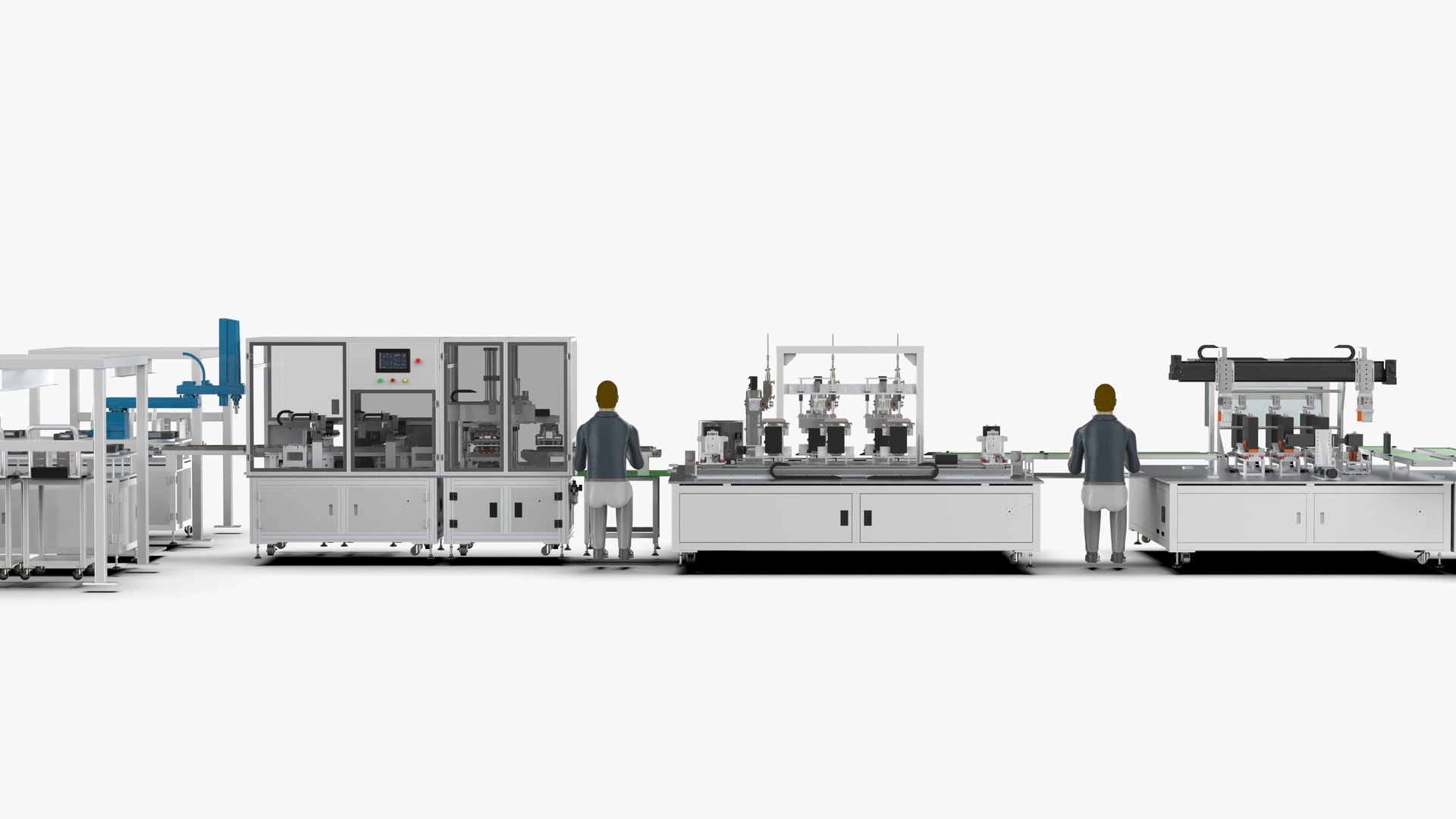 Automatic Soft Pack Battery Production Line 3D Model - TurboSquid 2239616