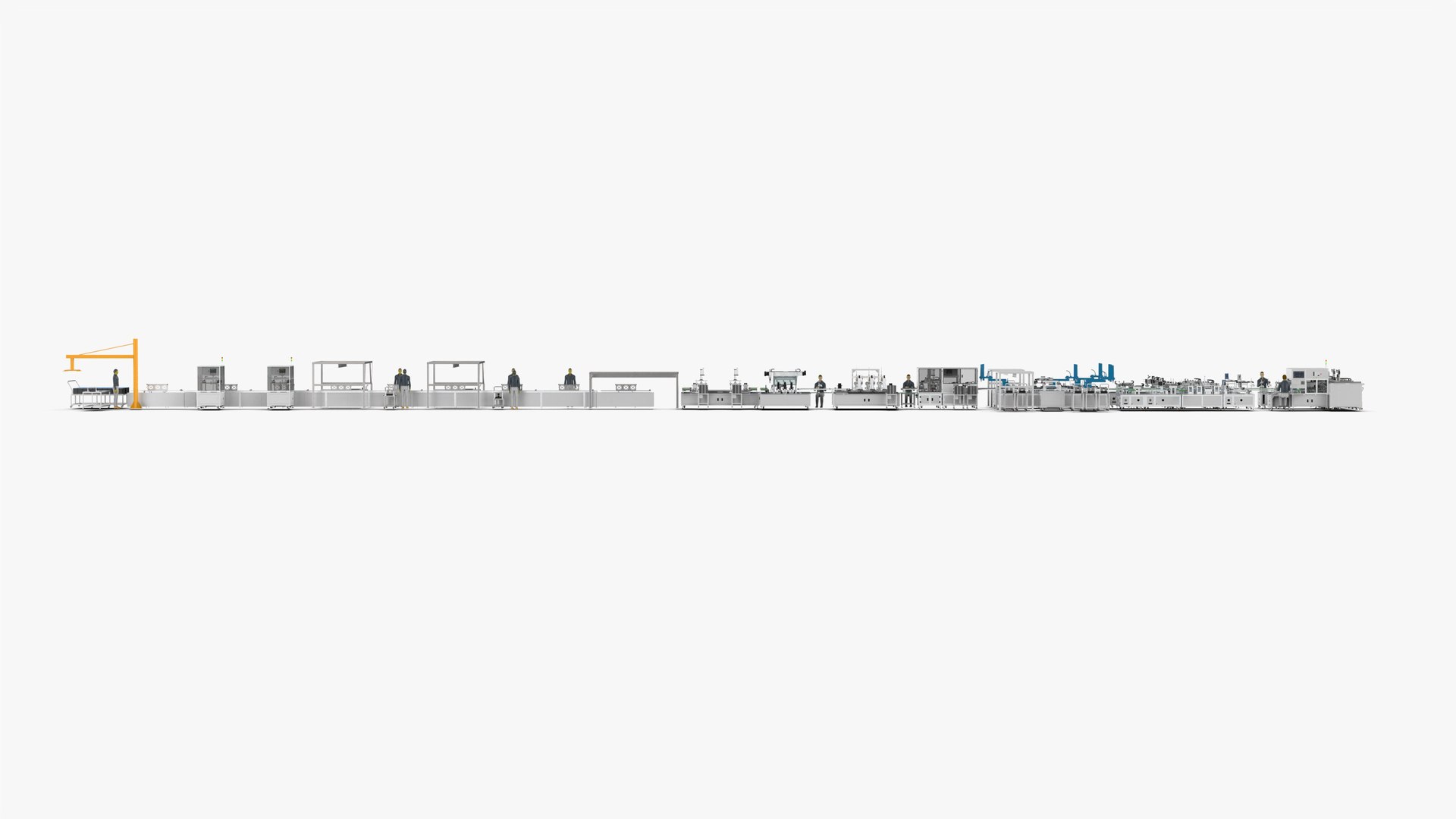 Automatic Soft Pack Battery Production Line 3D Model - TurboSquid 2239616