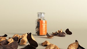 Chinese pericarpium citri reticulatae 3D model