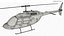 Bell 206B5 JetRanger Helicopter Rigged for Cinema 4D 3D