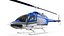 Bell 206B5 JetRanger Helicopter Rigged for Cinema 4D 3D