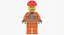 lego construction workers 3D model