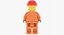 lego construction workers 3D model