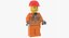 lego construction workers 3D model