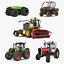 Collezione di veicoli agricoli rigati