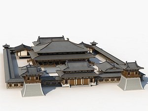 3D Chinese Temple 4 model