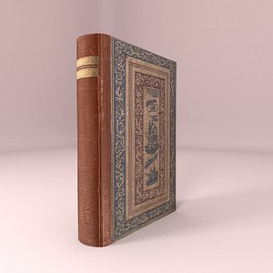 3D model old book