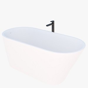 3D Bathtube 70x140 With Side Fixture model