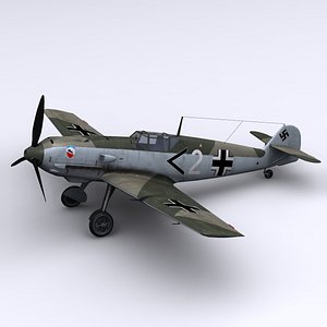 german jg 52 bf-109 3d max