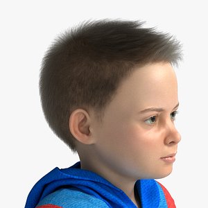 3D model Realistic Short Light Brown Male Hairstyle
