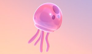 jellyfish spongebob 3D model