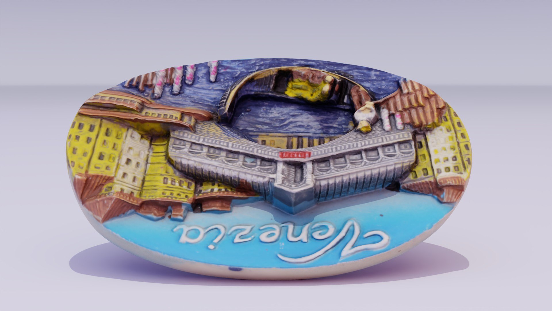 Venezia 01 Venice Italy Souvenir Fridge Low Poly 3D Model