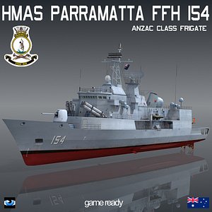 HMAS Parramatta FFH 154 Anzac Class Frigate