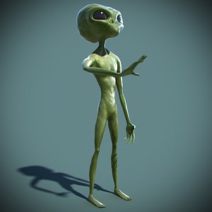 3d alien character