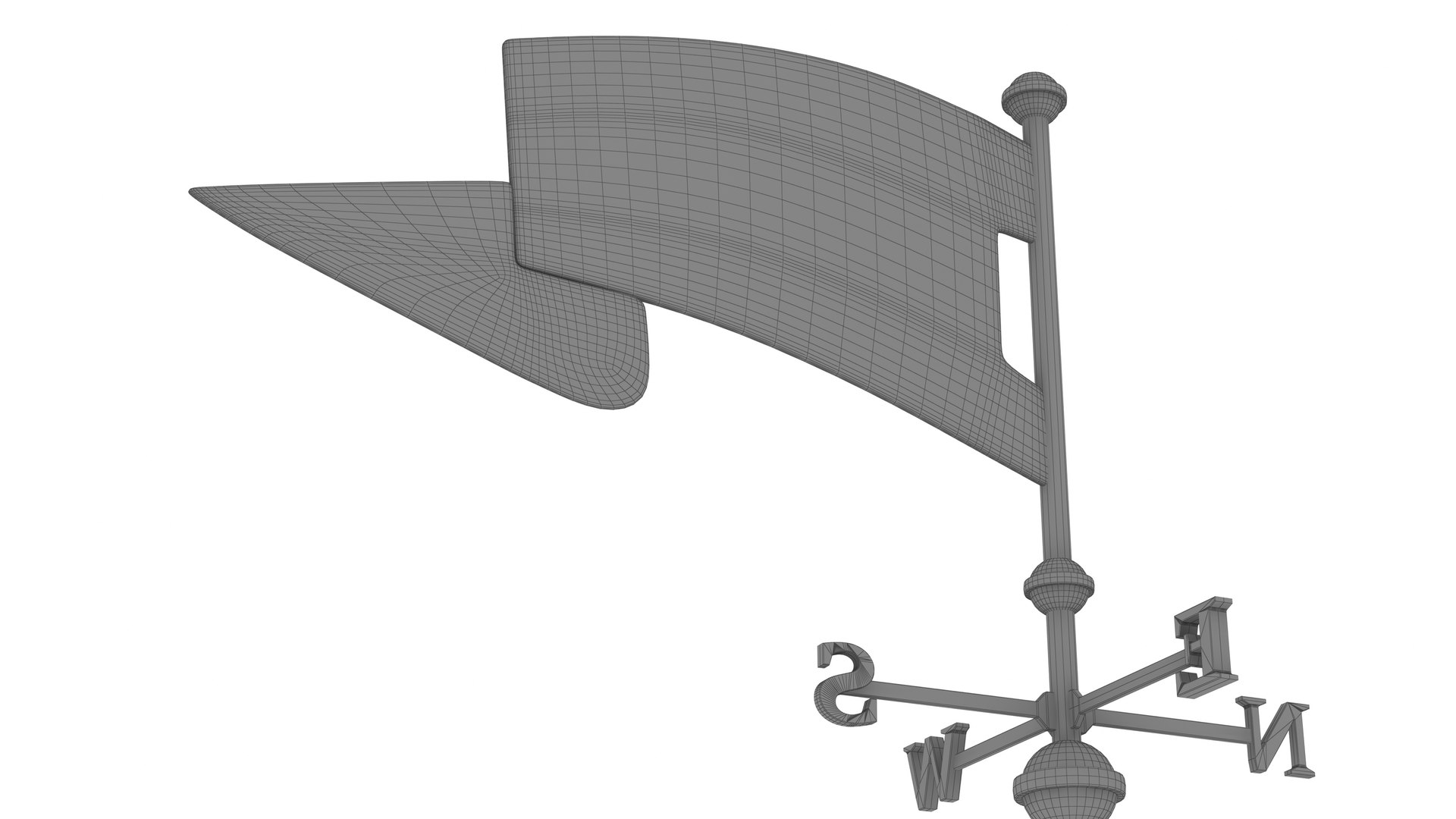 Weathervane Flag Model - TurboSquid 2142955