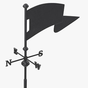 Weathervane Flag model