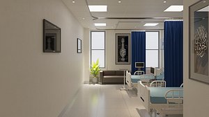 Hospital INPATIENT Room 3D model
