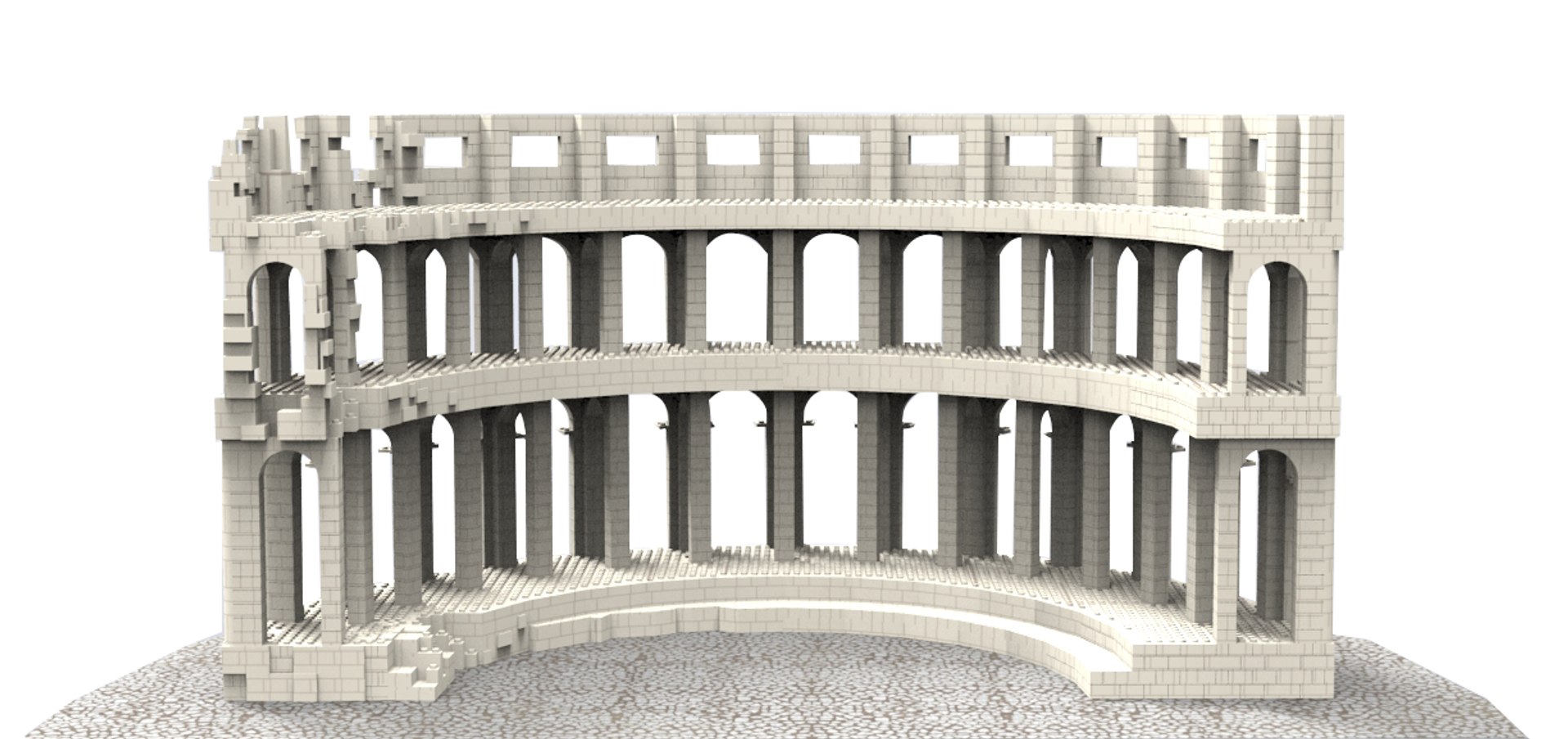 Building Colosseum 3d Max
