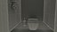 Public Toilet Interior Light 3D model