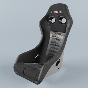 BRIDE ZETA IV Gradation Logo Seat 3D model