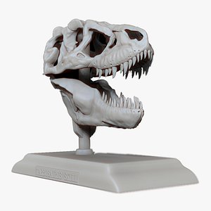 skull tarbosaurus printable 3D