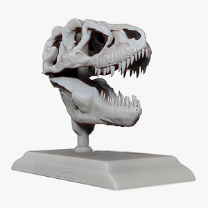 Dinosaur Tarbosaurus Skull Printable Model