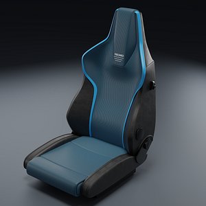 3D Recaro LX SF Camfort seat Brilliant Mesh Blue 3D Model 2026