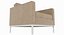 Chaise Knoll Florence Sandy en tissu