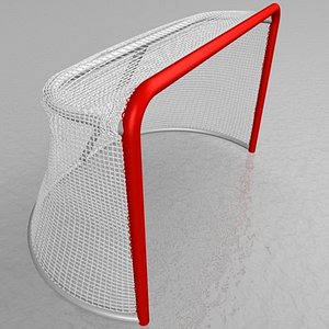 hockey goal netting mesh 3d model