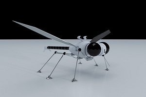 3D model dragonfly