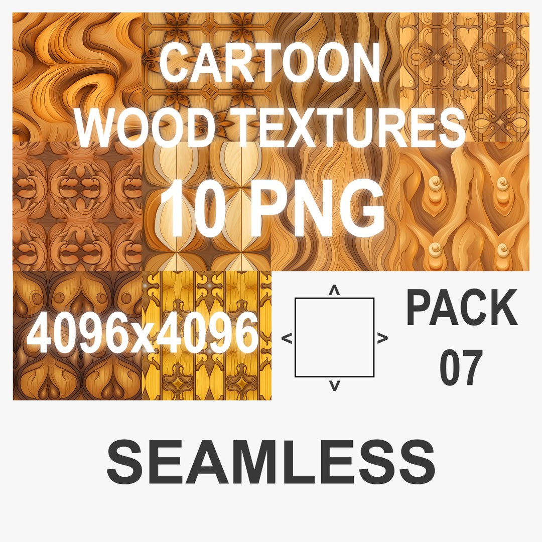 3D Mega Pack 1 - Cartoon Wood Textures - Seamless - 4k - TurboSquid 2141920