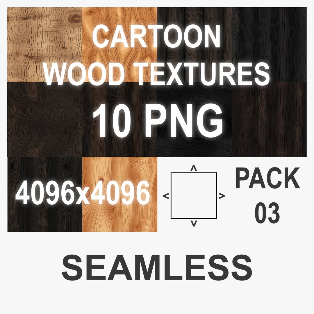 3D Mega Pack 1 - Cartoon Wood Textures - Seamless - 4k - TurboSquid 2141920