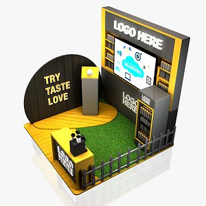 Exhibition stall 10x10 3d model 3D model