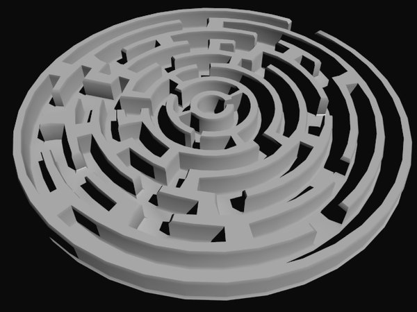 modèle 3D de Labyrinthe 3D - cercle MAZE - TurboSquid 1975195