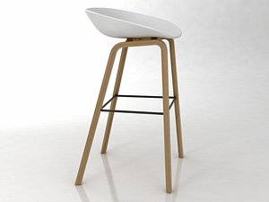 stool hay 3D model