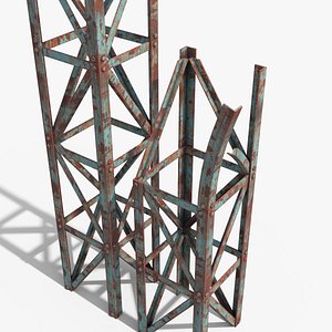 Rusty Truss Beams