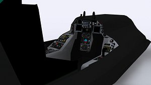 3d f16 cockpit model