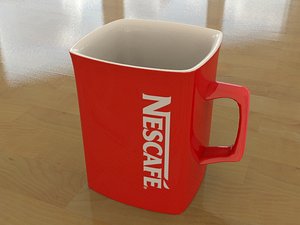 3d model mug coffee nescafe